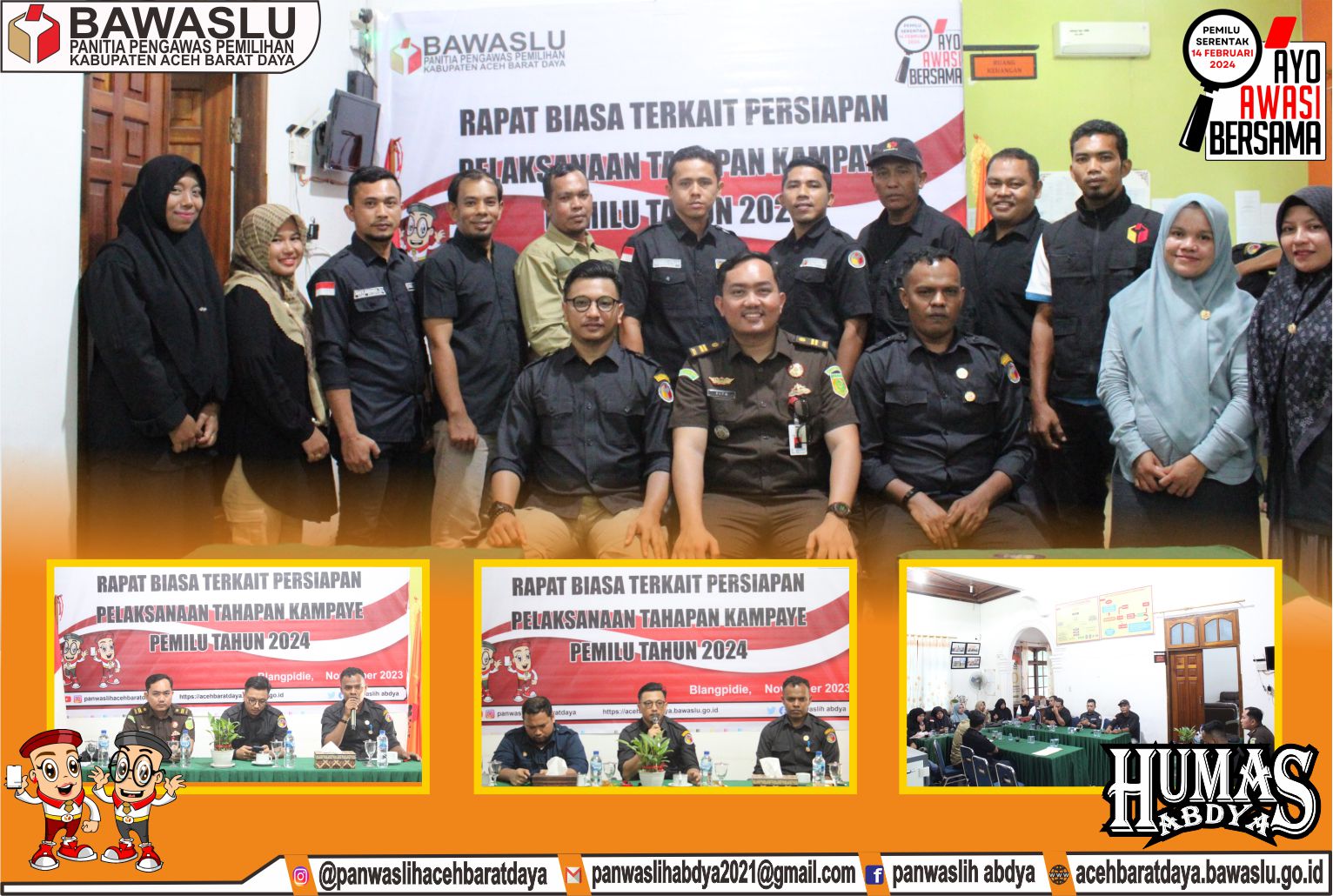 Dokumentasi Rapat Biasa Pelaksanaan Tahapan Kampanye Pemilihan Umum (Pemilu) Tahun 2024, Senin (20/11/2024).