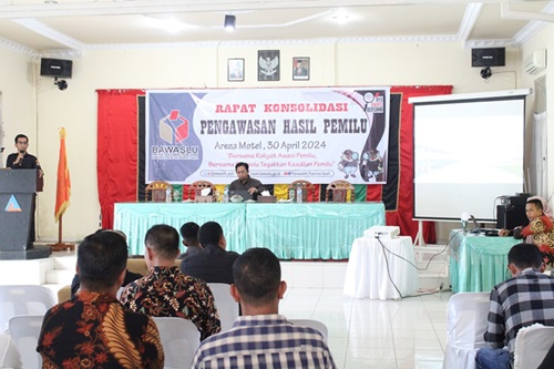 Dokumentasi Rapat Evaluasi Pengawas Hasil Pemilu, Selasa (30/04/2024) 