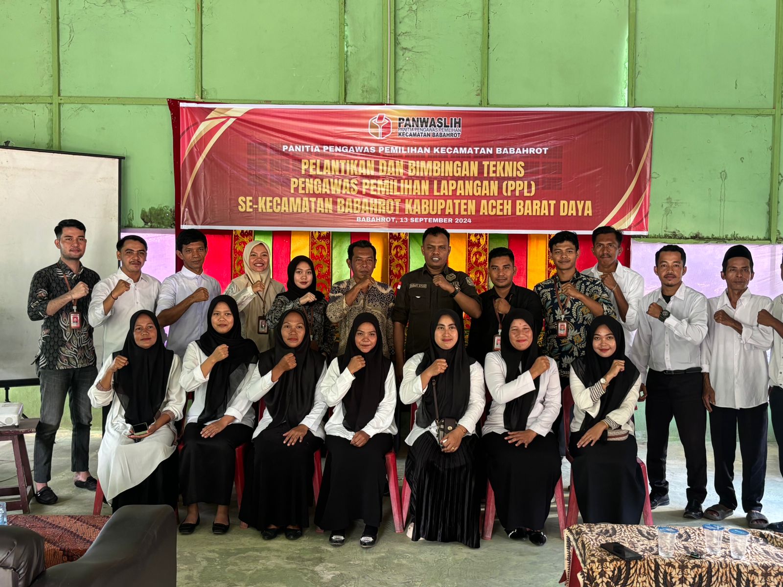 Dokumentasi Bimbingan Teknis (Bimtek) bagi Pengawas Pemilu Lapangan, Jum'at (13/09/2024).