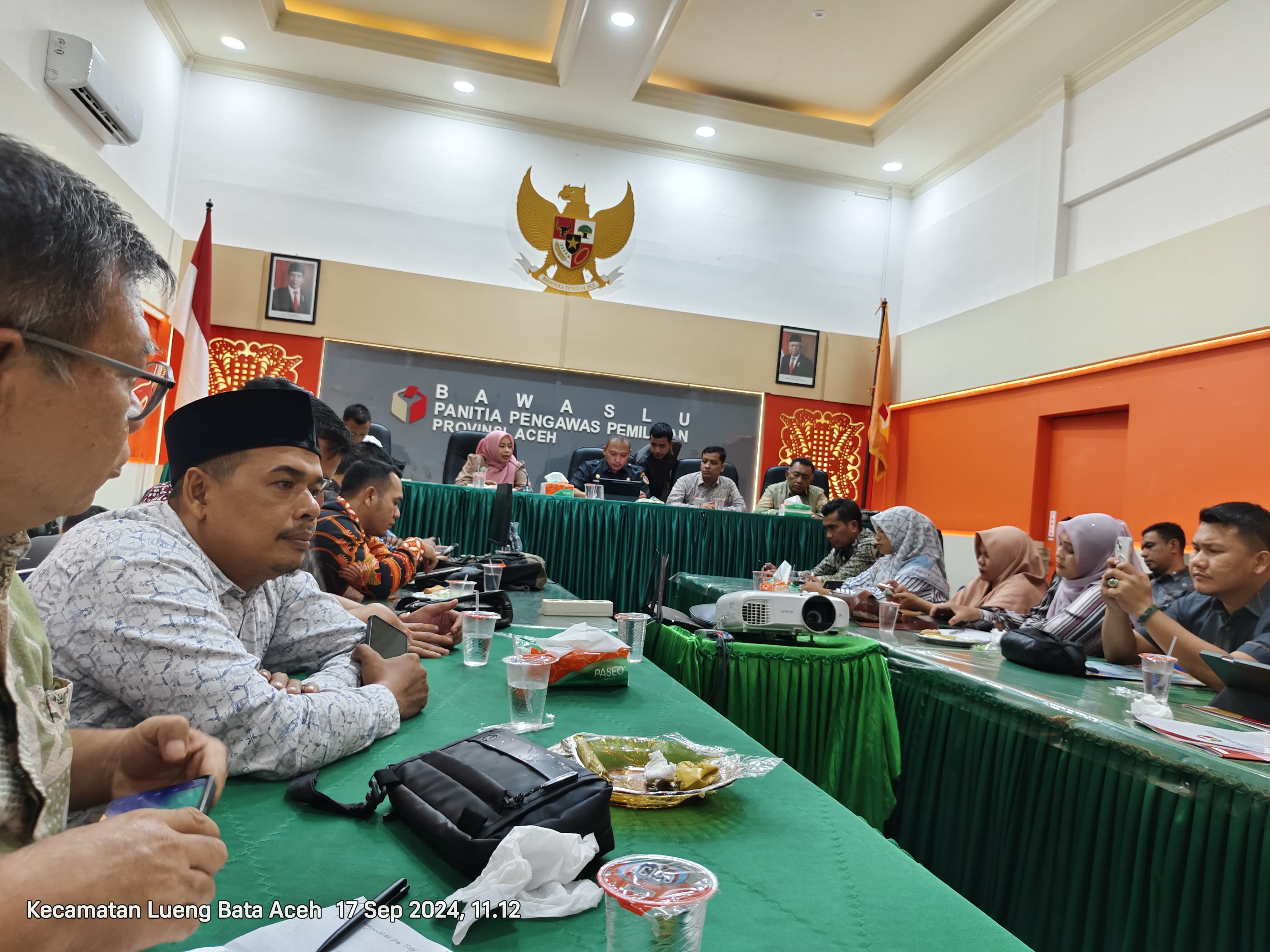 Dokumentasi Evaluasi Pembentukan Gampong Demokrasi, Selasa (17/09/2024).
