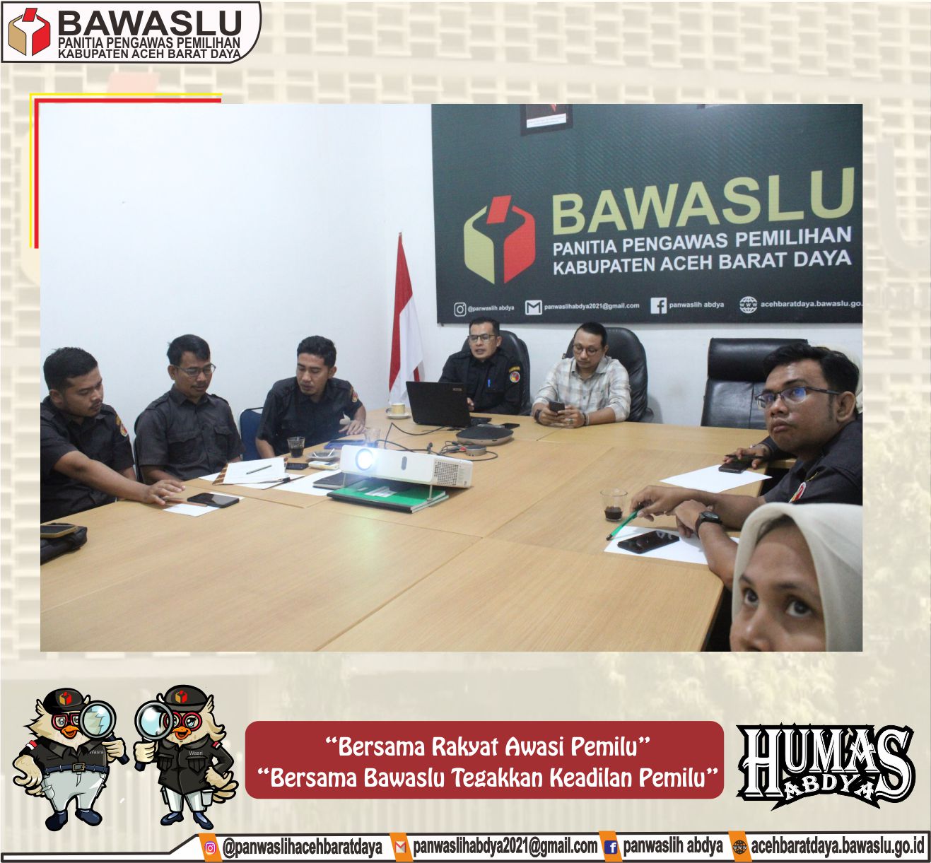 Dokumentasi Pembekalan dan Pemahaman Survei Penilaian Integritas Bagi Jajaran Sekretariat Bawaslu Abdya, Senin (26/05/2025).