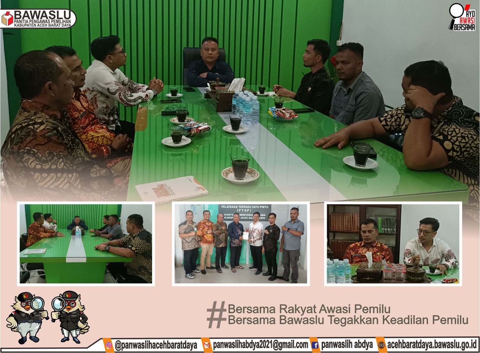 Dokumentasi Bawaslu Abdya Berkolaborasi dengan Kemenag Abdya terkait Money Politik Semakin Marak Dikalangan Masyarakat Pada Saat Pemilu Berlangsung, Kamis (10/07/2025).