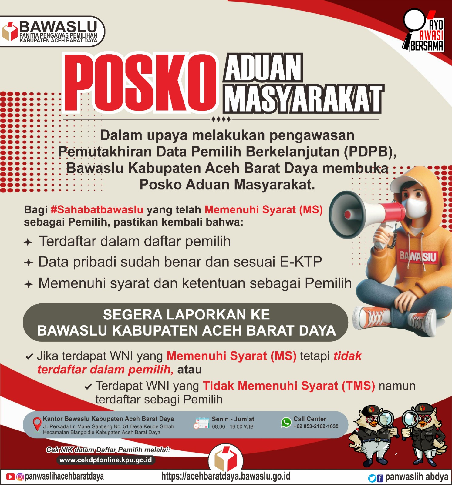 Dokumentasi Aduan Masyarakat Dalam Upaya Melakukan Pengawasan PDPB,  Senin (23/06/2025).