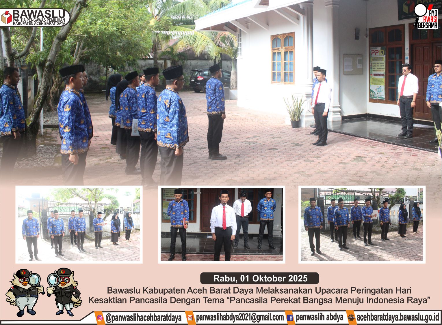 Dokumentasi Upacara Peringatan Hari Kesaktian Pancasila, Rabu (01/10/2025).