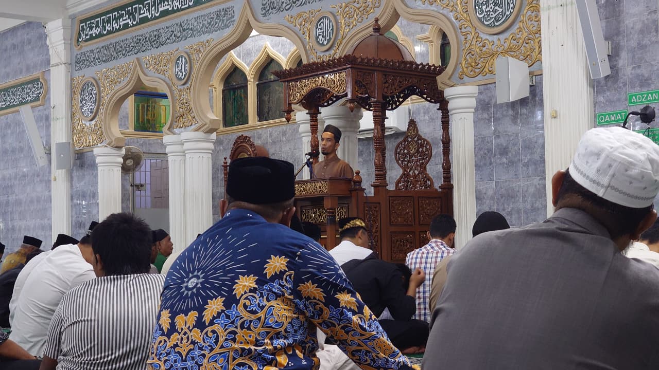 Dokumentasi Konsolidasi Demokrasi di bulan suci ramadhan dengan mengangkat isu Pemilu dan Pemilihan Kepala Daerah (Pilkada) yang berlangsung di Masjid At-Taqwa Blangpidie, Kabupaten Aceh Barat Daya, Jum'at (27/02/2026).