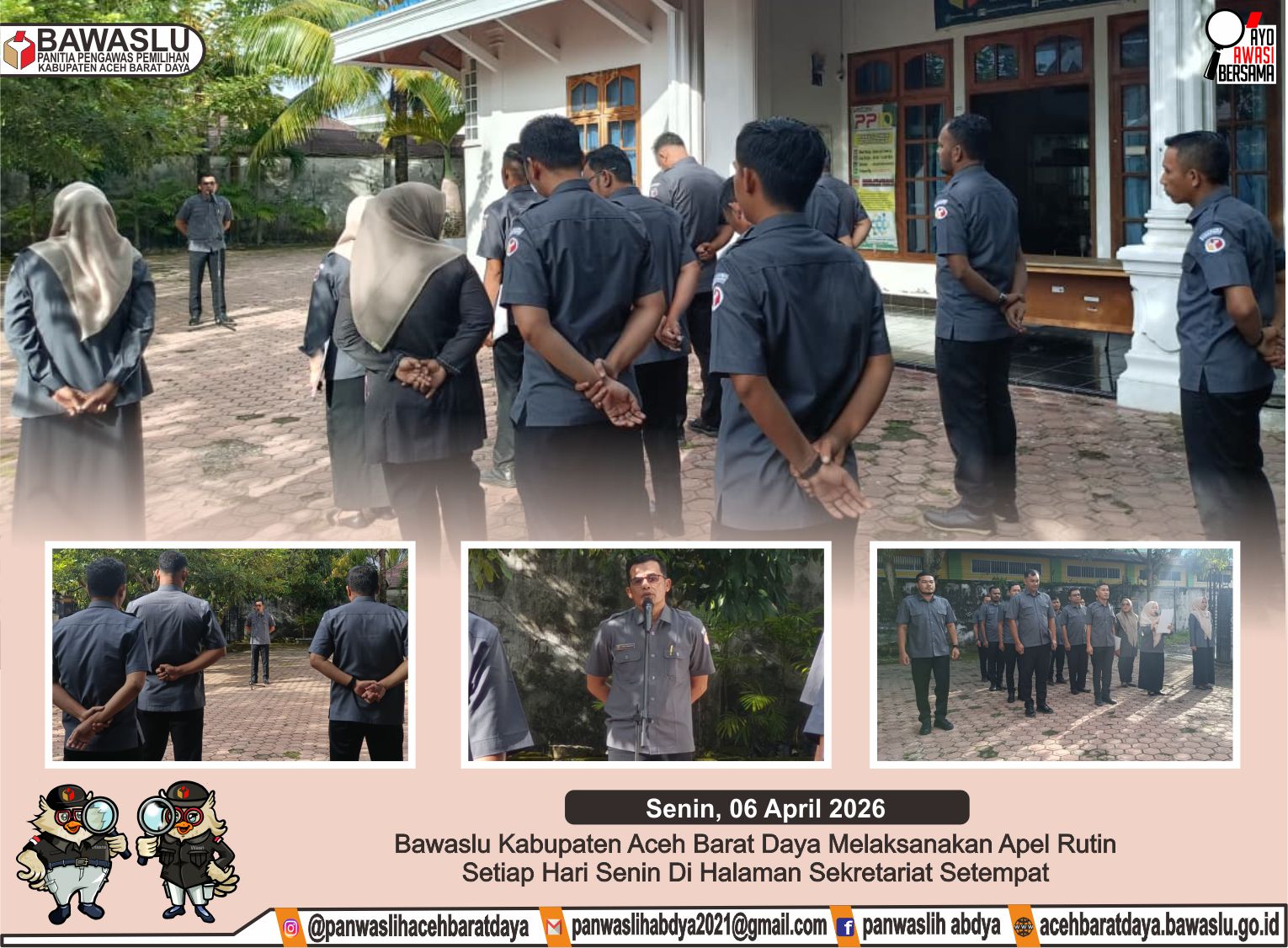 Dokumentasi Apel Senin (06/04/2026).
