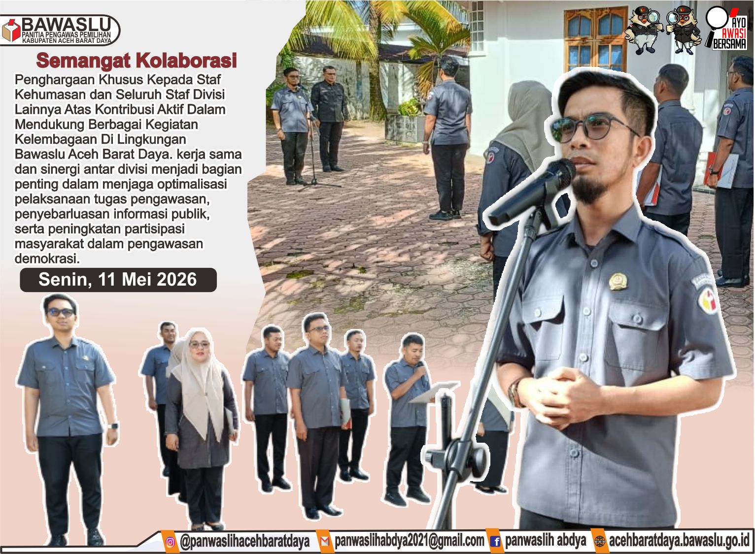 Dokumentasi Pelaksanaan Apel Senin (11/05/2026).
