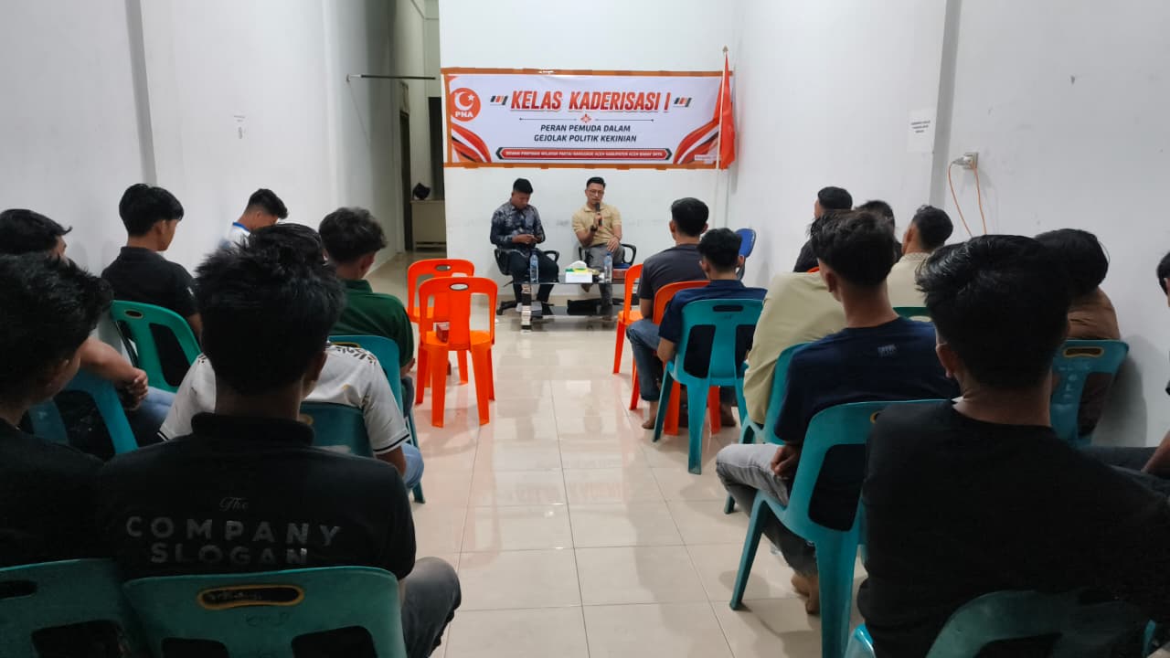Dokumentasi Narasumber Dalam Kegiatan Yang Diselenggarakan di Kantor Partai Nanggroe Aceh (PNA) Kabupaten Aceh Barat Daya terkait "Pencegahan Politik Uang dalam Mewujudkan Pemilu yang Berintegritas", kepada kader PNA Kabupaten Abdya., Kamis (16/07/2026).