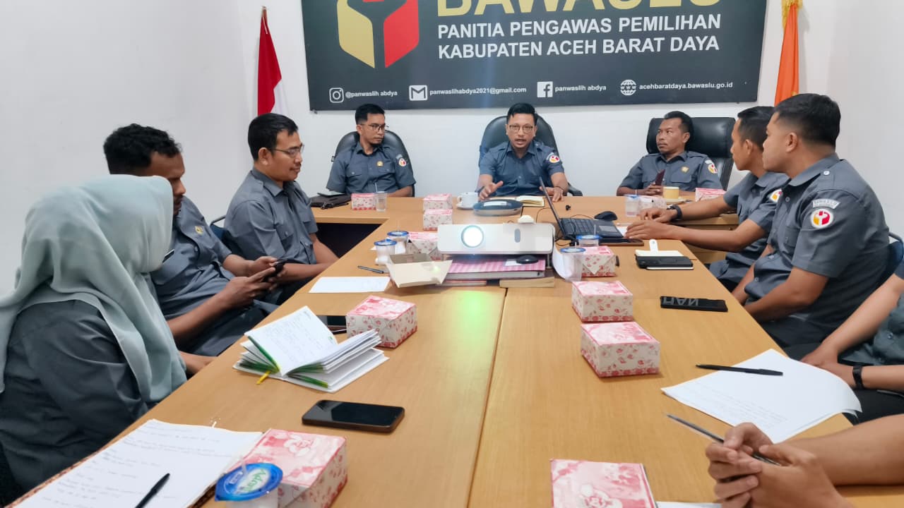 Dokumentasi Rapat Tindak Lanjut Pembahasan Video Bawaslu Membelajarkan Volume II Tahun 2026, Senin (24/08/2026). 