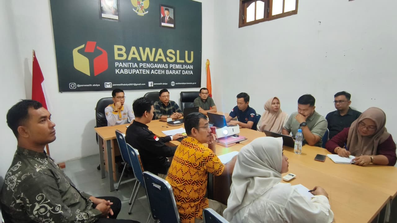 Dokumentasi Rapat Tindak Lanjut Pembahasan Video Bawaslu Membelajarkan Volume II Tahun 2026, Jumat (28/08/2026).