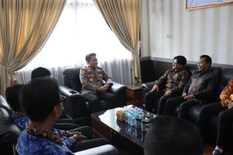 Dokumentasi Audiensi dan Silaturrahmi dengan Kapolres Abdya, Kamis (01/10/2026).