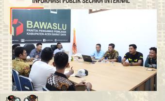 Dokumentasi Kegiatan Peningkatan Penguatan Kapasitas Keterbukaan Informasi Publik Secara Internal, Di Sekretariat Panwaslih Abdya, Kamis 4 Januari 2024