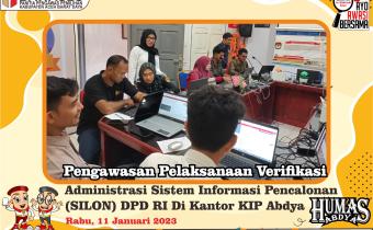 Dokumentasi Pengawasan Vermin Dukungan Calon Perseorangan Anggota DPD RI Dapil Aceh, Rabu (11/01/2023).