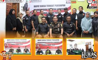 Dokumentasi Rapat Biasa Pelaksanaan Tahapan Kampanye Pemilihan Umum (Pemilu) Tahun 2024, Senin (20/11/2024).