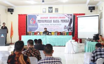 Dokumentasi Rapat Evaluasi Pengawas Hasil Pemilu, Selasa (30/04/2024) 