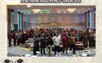 Dokumentasi Rapat Koordinasi Penanganan Pelanggaran Penetapan Hasil Pemilu 2024, Senin (12/08/2024).