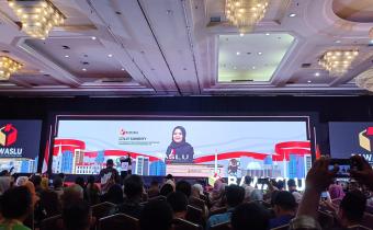 Dokumentasi Rapat Evaluasi Nasional Kehumasan Bawaslu Dalam Penyelenggaraan Pemilu dan Persiapan Kehumasan Pada Tahapan Pemilihan Serentak Tahun 2024, Minggu (30/06/2024).