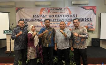 Dokumentasi Rapat Koordinasi Penyusunan Hasil Pengawasan Pemilihan Umum Tahun 2024, Rabu (04/09/2024).