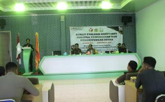 Dokumentasi Rakor Evaluasi Gakkumdu Tahapan dan Pemungutan Penghitungan Suara Pemilu, Senin (04/11/2024).