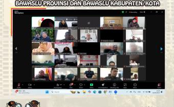 Dokumentasi Rapat Koordinasi Teknis Bawaslu Award Divisi Sumber Daya Manusia, Organisasi, Pendidikan dan Pelatihan bersama Bawaslu Provinsi dan Bawaslu Kabupaten/Kota, Senin (10/03/2025).