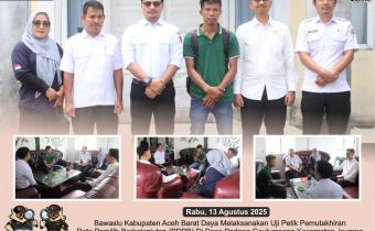 Dokumentasi Pencocokan dan Penelitian Data Pemilih Berkelanjutan (Coktas PDPB) di Desa Padang Geulumpang Kecamatan Jeumpa Kabupaten Aceh Barat Daya, Rabu (13/08/2025).