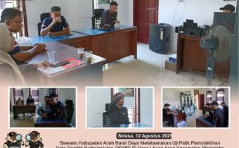 Dokumentasi Pencocokan dan Penelitian Data Pemilih Berkelanjutan (Coktas PDPB) di Desa Lhung Asan, Kecamatan Blangpidie, Selasa (12/08/2025).