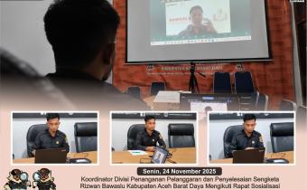 Dokumentasi rapat sosialisasi pembelajaran program "Bawaslu Membelajarkan" yang diselenggarakan oleh Bawaslu Republik Indonesia secara daring melalui Zoom Meeting, Senin (24/11/2025).
