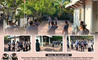 Dokumentasi Apel Rutin Pada Hari Senin, (26/01/2026).