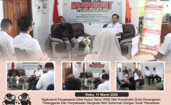 Dokumentasi  Ngabuburit Ramadhan dengan tema “Ramadhan sebagai Momentum Refleksi Pengawas Pemilu”, Rabu (11/03/2026).