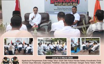 Dokumentasi Ngabuburit Pengawasan 2026 edisi ketiga yang disampaikan oleh Ketua Bawaslu Kabupaten Aceh Barat Daya, Jum’at (13/03/2026).