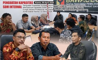 Dokumentasi penguatan Kapasitas Sumber Daya Manusia (SDM) Internal sebagai upaya meningkatkan kualitas dan profesionalisme jajaran dalam menjalankan tugas dan fungsi kelembagaan, Kamis (09/04/2026).