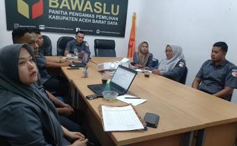 Dokumentasi Rapat Rutin Senin Penguatan Kelembagaan yang diselenggarakan oleh Bawaslu Republik Indonesia secara daring pada Senin (25/5/2026).