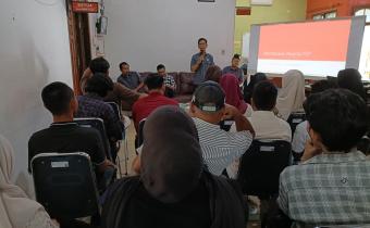 Dokumentasi Rapat Pembekalan Kepada Peserta Pendidikan Pengawas Partisipatif (P2P) di Bawaslu Abdya, Senin (15/06/2026).