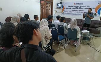 Dokumentasi Pelaksanaan Kegiatan Pendidikan Pengawas Partisipatif (P2P) Tahun 2026, bertempat di Sekretariat Bawaslu Kabupaten Aceh Barat Daya, Selasa (23/06/2026).