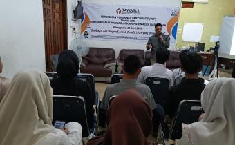 Dokumentasi pelaksanaan Pendidikan Pengawas Partisipatif (P2P) di Sekretariat Bawaslu setempat, Selasa (23/06/2026).