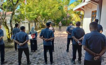 Dokumentasi Badan Pengawas Pemilihan Umum (Bawaslu) Kabupaten Aceh Barat Daya melaksanakan Apel Senin yang berlangsung di halaman Sekretariat Panwaslih Kabupaten Aceh Barat Daya, Senin (06/07/2026). 