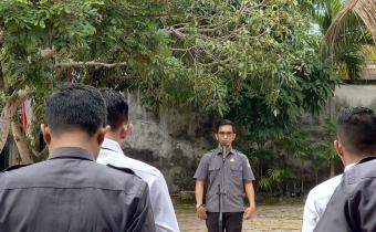 Dokumentasi Pelaksanaan Apel Senin (10/08/2026).