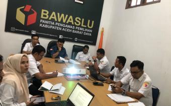 Dokumentasi Rapat Persiapan Mate Ajar Untuk Pembuatan Video Bawaslu Membelajarkan Volume II, Rabu (26/8/2026). 