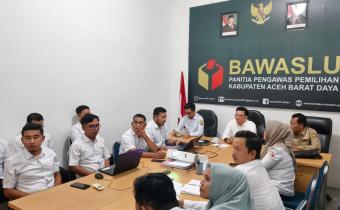 Dokumentasi Rapat Pembahasan Mekanisme Pelaksanaan Program Bawaslu Membelajarkan Volume 2, Rabu (09/09/2026).